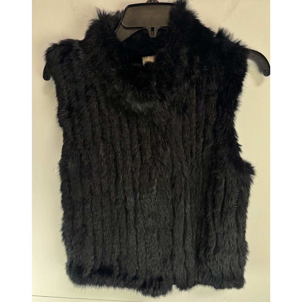 Haute Hippie Haute Hoodie Rabbit Fur Vest Size: Medium NWT $595 - Picture 2 of 8